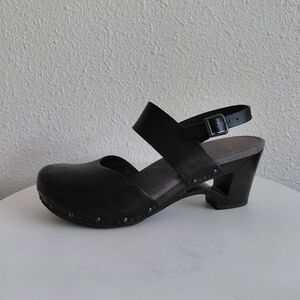 DANSKO Women Black Mary Jane Ankle Strap THEA Clogs